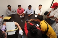 Viernes 16 de junio del 2017. Tuxtla Gutiérrez. Sindicatos y transportistas se suman a la defensa del periodista Bautista Ibarias y en contra de la diputada del PRI María de Jesús Olvera.