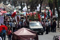 Jueves 26 de marzo del 2015. Tuxtla Gutiérrez. El Sacerdote Marcelo Pérez, párroco de Simojovel, al término de la peregrinación de 4 días por la paz que realiza el pueblo creyente y organizaciones sociales hacia la capital de de Chiapas