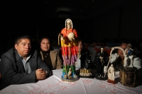 Octubre del 2013. La Santa Muerte Coleta. Los creyentes en el culto de la Santa Muerte se reúnen por un año más en un salón de fiestas del sur de la ciudad coleta para conmemorar la petición de dar a conocer públicamente el credo que desde hace varios año
