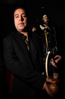 Octubre del 2013. La Santa Muerte Coleta. Los creyentes en el culto de la Santa Muerte se reúnen por un año más en un salón de fiestas del sur de la ciudad coleta para conmemorar la petición de dar a conocer públicamente el credo que desde hace varios año