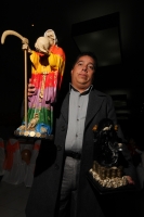 Octubre del 2013. La Santa Muerte Coleta. Los creyentes en el culto de la Santa Muerte se reúnen por un año más en un salón de fiestas del sur de la ciudad coleta para conmemorar la petición de dar a conocer públicamente el credo que desde hace varios año