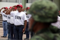Jueves 5 de mayo del 2016. Tuxtla Gutiérrez. La clase 1997 del Servicio Militar Nacional presenta esta mañana el juramento de bandera en la ceremonia conmemorativa de la Batalla de Puebla en 1862.