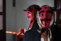Martes 29 de septiembre del 2020. Tuxtla Gutiérrez. Durante el recorrido ritual de la comunidad zoque en la Danza de San Miguel
