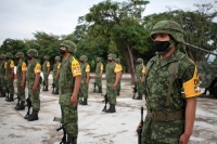 Domingo 13 de septiembre del 2020. Tuxtla Gutiérrez. Por la contingencia de salud se realiza un discreto acto solemne rememorando la batalla de Chapultepec en el Parque de Los Niños Héroes