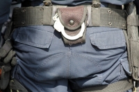 Martes 19 de noviembre del 2013. Tuxtla Gutiérrez. Elementos de las diferentes corporaciones policías intervienen esta mañana durante el bloqueo que realizaba el Comité de Defensa Ciudadana en el crucero de La Pochota en el poniente de la capital de Chiap