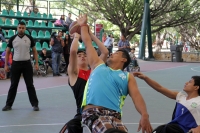 Sábado9 de diciembre del 2017. Tuxtla Gutiérrez. La Liga Chiapaneca de Básquet bol sobre Silla de Ruedas celebra este medio dí­a el partido final de los deportistas con capacidades especiales