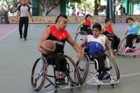 Sábado9 de diciembre del 2017. Tuxtla Gutiérrez. La Liga Chiapaneca de Básquet bol sobre Silla de Ruedas celebra este medio dí­a el partido final de los deportistas con capacidades especiales
