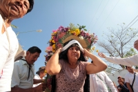Domingo 18 de marzo del 2018. Traslado de las ví­rgenes de Copoya.  Tuxtla Gutiérrez. Al termino del recorrido de Las Ví­rgenes de Copoya por los barrios tradicionales de la capital del estado de Chiapas, las imágenes son trasladadas ocultas en horcones