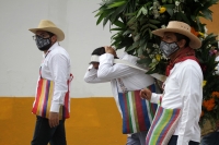 Viernes 23 de octubre del 2020. Tuxtla Gutiérrez. Al inicio del recorrido de la comunidad zoque en la Subida de las Vírgenes de Copoya