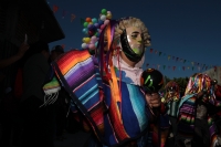 Martes 22 de enero del 2019. Suchiapa. Los diferentes personajes de la festividad de San Sebastián continúan con los recorridos tradicionales en el pueblo surimbo
