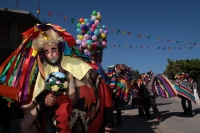 Martes 22 de enero del 2019. Suchiapa. Los diferentes personajes de la festividad de San Sebastián continúan con los recorridos tradicionales en el pueblo surimbo