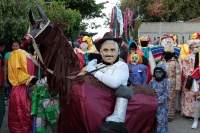 Martes 22 de enero del 2019. Suchiapa. Los diferentes personajes de la festividad de San Sebastián continúan con los recorridos tradicionales en el pueblo surimbo