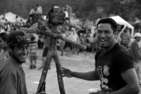 Sábado 31 de marzo del 2018. Suchiapa. El jaripeo rio da fin a las actividades de Semana Santa dando espacio al esparcimiento en las orillas de rio de esta comunidad chiapaneca.