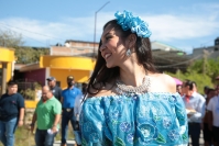 18012023. Suchiapa. El recorrido de los Parachicos durante las festividades de San Sebastian.