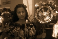 Los Joyonaqués son arreglos de flores que forman un escudo adornado con motivos indígenas Zoques. Los maestros Joyonaqueros son los miembros de las mayordomías que se encargan de presentar las ofrendas en las fiestas patronales de la depresión central del