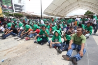 Domingo 29 de junio del 2014. Tuxtla Gutiérrez. A pesar de la derrota, sufriendo y disfrutando. (Secuencia durante la transmisión del partido entre México Y Holanda).