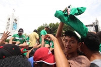 Domingo 29 de junio del 2014. Tuxtla Gutiérrez. A pesar de la derrota, sufriendo y disfrutando. (Secuencia durante la transmisión del partido entre México Y Holanda).