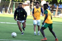 Martes 5 de abril del 2016. Tuxtla Gutiérrez. Aspecto del entrenamiento inter-escuadras del equipo de fut bol mexicano de primera división Jaguares de Chiapas.