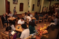 Miércoles 7 de febrero del 2018. Tuxtla Gutiérrez. Durante la presentación y lectura de la antologí­a poética Astilo coordinada por el maestro Oscar Olvia.