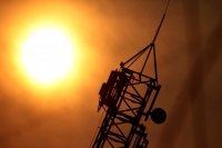 Martes 7 de abril del 2020. Tuxtla Gutiérrez.  La luz solar obsequia sus tonos a las tardes de la ciudad debido a las partículas suspendidas en el aire, mientras que en algunos municipios de Chiapas la temperatura alcanza hasta 40 grados