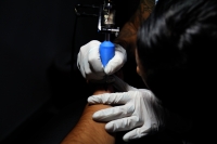 Viernes 12 de mayo del 2017. Tuxtla Gutiérrez. Los prestigiosos artistas del tatuaje en sureste de México se reúnen  en el Primer Festival del Tatuaje que se realiza este fin de semana en las instalaciones de la Universidad Autónoma de Chiapas.