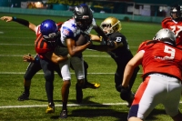Sábado 5 de agosto del 2017. Tuxtla Gutiérrez. La selección de la ACHFA contra USA Stars en la primera edición del Chiapas Bowl se realiza esta noche en el estadio Samuel León Brindis.