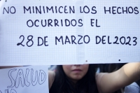 20230330. Tuxtla. Estudiantes del Tec Regional protestas despuÃ©s del accidente en el Laboratorio de QuÃ­mica donde una joven resultara con severas quemaduras
