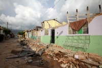 Sábado 9 de septiembre del 2017. Tuxtla Gutiérrez. Las huellas del fuerte temblor se observan en algunos de los edificios públicos y casas de los pueblos chiapanecos. Sábado 9 de septiembre del 2017. Tuxtla Gutiérrez. Las huellas del fuerte temblor se observan en algunos de los edificios públicos y casas de los pueblos chiapanecos.