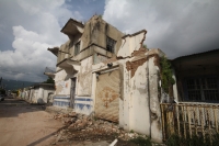 Sábado 9 de septiembre del 2017. Tuxtla Gutiérrez. Las huellas del fuerte temblor se observan en algunos de los edificios públicos y casas de los pueblos chiapanecos.