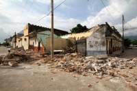 Sábado 9 de septiembre del 2017. Tuxtla Gutiérrez. Las huellas del fuerte temblor se observan en algunos de los edificios públicos y casas de los pueblos chiapanecos.