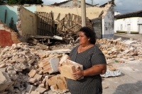 Sábado 9 de septiembre del 2017. Tuxtla Gutiérrez. Las huellas del fuerte temblor se observan en algunos de los edificios públicos y casas de los pueblos chiapanecos.