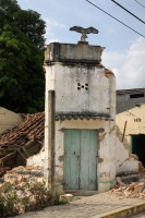 Sábado 9 de septiembre del 2017. Tuxtla Gutiérrez. Las huellas del fuerte temblor se observan en algunos de los edificios públicos y casas de los pueblos chiapanecos.