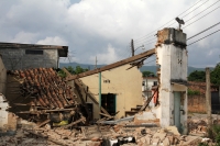 Sábado 9 de septiembre del 2017. Tuxtla Gutiérrez. Las huellas del fuerte temblor se observan en algunos de los edificios públicos y casas de los pueblos chiapanecos.