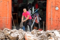 Sábado 9 de septiembre del 2017. Tuxtla Gutiérrez. Las huellas del fuerte temblor se observan en algunos de los edificios públicos y casas de los pueblos chiapanecos.