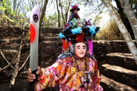 Ocosocuautla de Espinosa. Marzo del 2014. El centro arqueologicol Zoque conocido como Cerro Ombligo o Cuchunotoc es el lugar de encuentro de los pueblos de esta cultura donde realizan las danzas representativas del Cohuina del Tigre, el Tigre y el Monito 