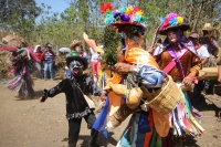 Ocosocuautla de Espinosa. Marzo del 2014. El centro arqueologicol Zoque conocido como Cerro Ombligo o Cuchunotoc es el lugar de encuentro de los pueblos de esta cultura donde realizan las danzas representativas del Cohuina del Tigre, el Tigre y el Monito 