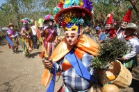 Ocosocuautla de Espinosa. Marzo del 2014. El centro arqueologicol Zoque conocido como Cerro Ombligo o Cuchunotoc es el lugar de encuentro de los pueblos de esta cultura donde realizan las danzas representativas del Cohuina del Tigre, el Tigre y el Monito 