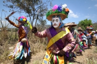 Ocosocuautla de Espinosa. Marzo del 2014. El centro arqueologicol Zoque conocido como Cerro Ombligo o Cuchunotoc es el lugar de encuentro de los pueblos de esta cultura donde realizan las danzas representativas del Cohuina del Tigre, el Tigre y el Monito 