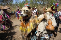 Ocosocuautla de Espinosa. Marzo del 2014. El centro arqueologicol Zoque conocido como Cerro Ombligo o Cuchunotoc es el lugar de encuentro de los pueblos de esta cultura donde realizan las danzas representativas del Cohuina del Tigre, el Tigre y el Monito 