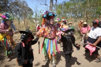 Ocosocuautla de Espinosa. Marzo del 2014. El centro arqueologicol Zoque conocido como Cerro Ombligo o Cuchunotoc es el lugar de encuentro de los pueblos de esta cultura donde realizan las danzas representativas del Cohuina del Tigre, el Tigre y el Monito 
