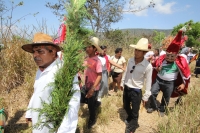 Ocosocuautla de Espinosa. Marzo del 2014. El centro arqueologicol Zoque conocido como Cerro Ombligo o Cuchunotoc es el lugar de encuentro de los pueblos de esta cultura donde realizan las danzas representativas del Cohuina del Tigre, el Tigre y el Monito 