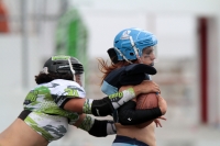 Sábado 15 de junio del 2019. Tuxtla Gutiérrez. El partido entre Chiapas y Monterrey termina con el marcador 18-14 en la liga de Futbol Americano Femenil en la modalidad de Bikini football esta tarde en el estadio Samuel León Brindis.
