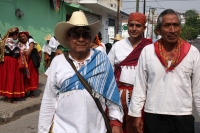 Viernes 3 de junio del 2016. Tuxtla Gutiérrez. La danza de las Espuelas. La danza de la Octava de Corpus o de las Espuelas o tonguy etzé reúne a las familias de la comunidad indígena Zoque de la depresión central de Chiapas quienes preservan la vestimenta