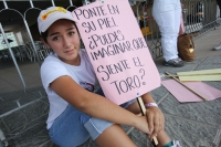 Domingo 27 de febrero. Organizaciones civiles marchan este medio día en la Av central para exigir a las autoridades el respeto por los animales y en contra de las corridas de toros realizando una representación de la violencia en la tauromaquia y la vejac