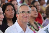 Miércoles 30 de marzo. Esta tarde se llevo a cabo la presentación de la fundación TV Azteca Chiapas con la participación de Esteban Moctezuma y Ricardo Salinas en la Torre Chiapas.