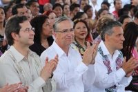 Miércoles 30 de marzo. Esta tarde se llevo a cabo la presentación de la fundación TV Azteca Chiapas con la participación de Esteban Moctezuma y Ricardo Salinas en la Torre Chiapas.
