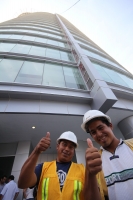 Miércoles 30 de marzo. Esta tarde se llevo a cabo la presentación de la fundación TV Azteca Chiapas con la participación de Esteban Moctezuma y Ricardo Salinas en la Torre Chiapas.