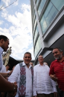 Miércoles 30 de marzo. Esta tarde se llevo a cabo la presentación de la fundación TV Azteca Chiapas con la participación de Esteban Moctezuma y Ricardo Salinas en la Torre Chiapas.