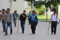 Martes 18 de agosto del 2015. Tuxtla Gutiérrez. Indígenas de las comunidades de Mitontic mantienen tomadas las instalaciones de la Torre Chiapas donde se ubican varias oficinas de la administración estatal exigiendo que sea construido un tramo carretero a