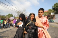 Viernes 18 de abril del 2014. Tuxtla Gutiérrez. Las diferentes parroquias de la arquidiócesis de Tuxtla realizan diferentes representaciones de la Pasión de Cristo en las calles de la capital del estado de Chiapas.